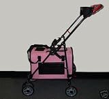 3 In 1 Pet Stroller Dog Cat Carrier Bed House pink new