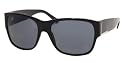AUTHENTIC PRADA SPR18H 1AB-1A1 BLACK PLASTIC WAYFARER GRAY SHADES SUNGLASSES
