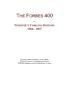 The Forbes 400: Webster's Timeline History, 1968 - 2007