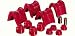 Energy Suspension 4.7110R Red HyperFlex Polyurethane Radius Strut Arm Bushing Set