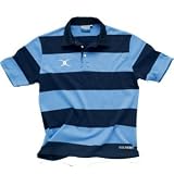 Gilbert Rugby Hooped Lesiure Shirt Medium 40 Red / White