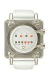 01The One Unisex Razor Block White Strap watch #RB904R1
