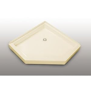 Crane Plumbing 38WLC-BI Cascade Shower Floor (Neo-Corner), Biscuit by Crane Plumbing