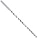 Precision Twist QC0860P High Speed Steel Extra Long Length Drill Bit, Uncoated (Bright) Finish, Round Shank, Parabolic Flute, 135 Degree Point Angle