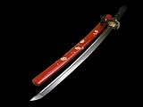 Fully Handmade Red Full Tang Iron Pine Japanese Samurai Katana #329