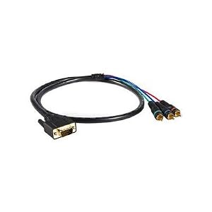 StarTech HD15CPNTMM3 3 Feet HD15 to Component RCA Breakout Cable Adapter M/M