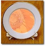 Orange Crush Sunflower Flowers Designs Inspired by Nature - 8 Inch Porcelain Plate