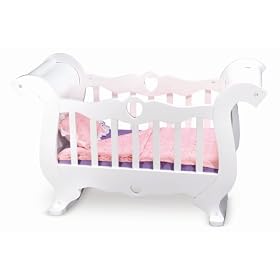Melissa and Doug Deluxe Wooden Doll Furniture - Crib by Melissa & Doug