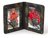 Camouflage Leather Double Picture Frame (4"x 6" size)
