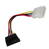 Molex to SATA Power Adapter Cable, 6 inches