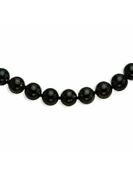 Sterling Silver 12-12.5mm Smokey Quartz Beaded Necklace