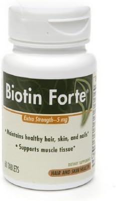PhytoPharmica Biotin Forte, 5mg, Tablets, 60 ea