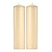 Light In The Dark Ivory Pillar Candles - Set of 2 Unscented Pillar â€“ 3x12 inches for Wedding Centerpiece Candle, Home Decor and Holiday Celebrations