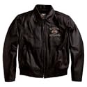 Harley Davidson Men's Legendary Eagle Leather Jacket. Embroidered graphics. 98127-08VM