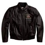 Harley Davidson Men's Legendary Eagle Leather Jacket. Embroidered graphics. 98127-08VM