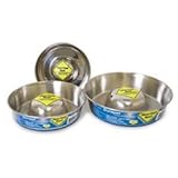 Durapet Premium Stainless Steel Slow-Feed Bowl for Dogs and Cats