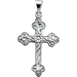 Platinum Cross Pendant - 23.5x17.0mm