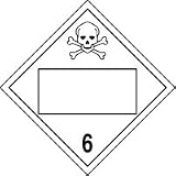 Blank 4-Digit DOT Placards (POISON) (W/ GRAPHIC) 10 3/4 x 10 3/4 Adhesive Vinyl