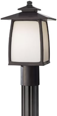 Feiss ND-OL8507ORB, Wright House Outdoor Post Lighting, Pole, 100 Total Watts, Bronze
