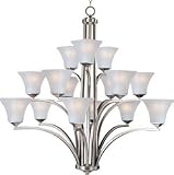 Aurora Fifteen Light Chandelier Finish: Satin nickel