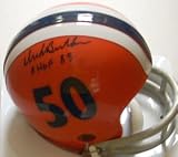 Dick Butkus Signed Fighting Illini Mini Helmet - HOF 83