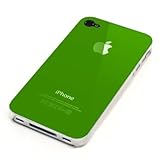 Green Replicase Hard Air Crystal Jacket Luminosity Case with Screen Protector for iPhone 4 (Works with Verizon iPhone)