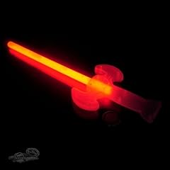 3 Knicklichter Schwerter ROT. Ohne giftige Weichmacher (Phthalate)! Neueste Generation!