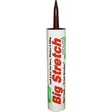 Sashco 10008 10.5oz Sashco Sealants Dark Brown Big Stretch Caulk & Seal, 10.5-Ounce