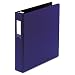 Wilson Jones Heavy Duty No-Gap Round Ring Binder, 1.5 Inch Capacity, Letter Size, Dark Blue (W364-34NBLPP)