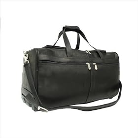 Buy Piel 2022-CHC Chocolate Duffel On Wheels by Piel Leather