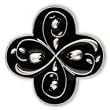 Finders Key Purse Vintage Black Keychain