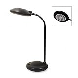 LEDL9071 - Compact Desk Lamp, Adjustable, 30 LED, 21H, Black