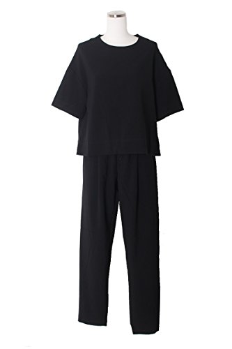 セットアップ レディース 秋 結婚式 半袖 ブラウス テーパードパンツ