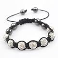 Caits- Pandora �, Clear swarovski crystal pave Shamballa Bracelet Macrame Disco Ball Iced swarovski bling bling 12mm Unisex for men and women ,comes with a organza bag. CHECK OUT OUR RANGE OF SHAMBALLA BRACELETS IN OUR SHOP