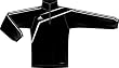 Youth Tiro Training Top- black/black/white