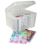 Iris Greeting Card Box - Card Keeper - 215500 (Clear) (7.38H x 10.63W x 9.31D)