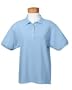 Jerzees Women's Short Sleeve 6.5 oz Cotton Pique Polo Shirt 440W blue Small