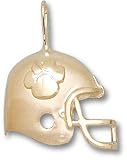 Clemson Tigers Solid 10K Gold Tiger Paw Helmet Pendant