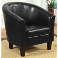 Tub Chair/Seating Black Faux Leather