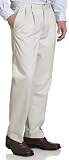  : Docker's Men's Pleated Comfort Khaki, Stone, 30x32