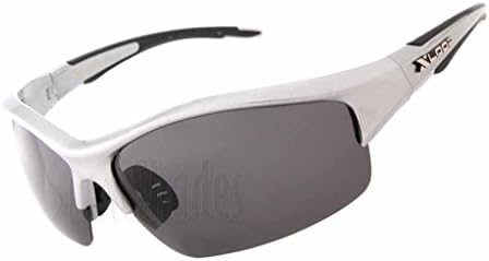 Polarized X-Loop Wrap Sunglasses Mens Sports Cycling Fishing Golfing Glasses-Silver