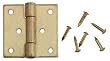 Dollhouse Miniature Brass Butt Hinges with Nails
