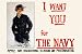 I want you for the Navy Apply any recruiting station or postmaster - 20x30 Gallery Wrapped Canvas P