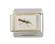 SilverBin Enamel Paint Small Gecko Lizard Stainless Steel Italian Charm Link