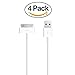 iPhone 4S Cable, OoRange 6 Foot USB Cable Sync Charging Cable For iPhone 4/4S, iPhone 3G/3GS, iPad 1/2/3 iPod (Pack of 4)