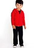 American Apparel Kids California Fleece Slim Fit Pant 2-black