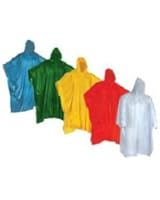 Wealers 5 Pack Poncho's One Size Fit All with Hood, Individual Packed
