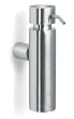 Round Wall Mounted Soap Dispenser by Blomus - 68520 (Brushed Stainless Steel) (7.5"H x 2"W x 2"D)