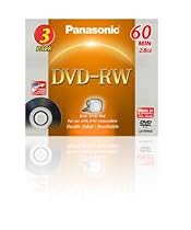 Panasonic DVD-RW (2.8GB, 8cm, 60min) Pack 3