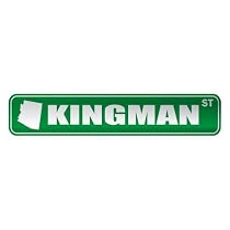 " KINGMAN ST " STREET SIGN USA CITY ARIZONA